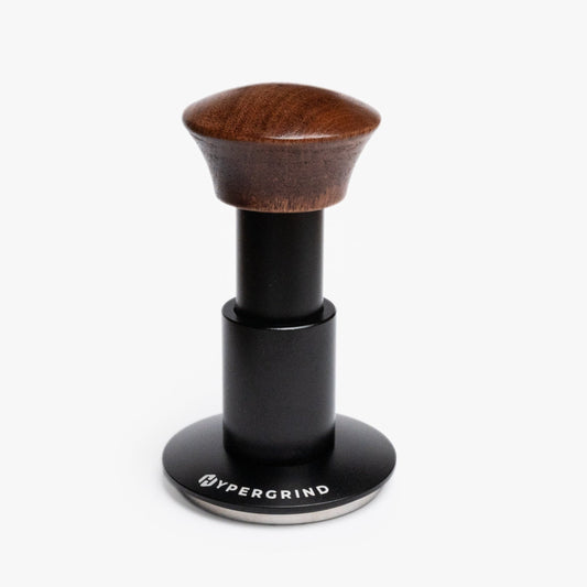 Hypergrind Self Levelling Force Tamper in Black and Rosewood