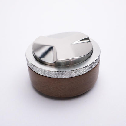 Coffee Distributor Tool Walnut/Stainless