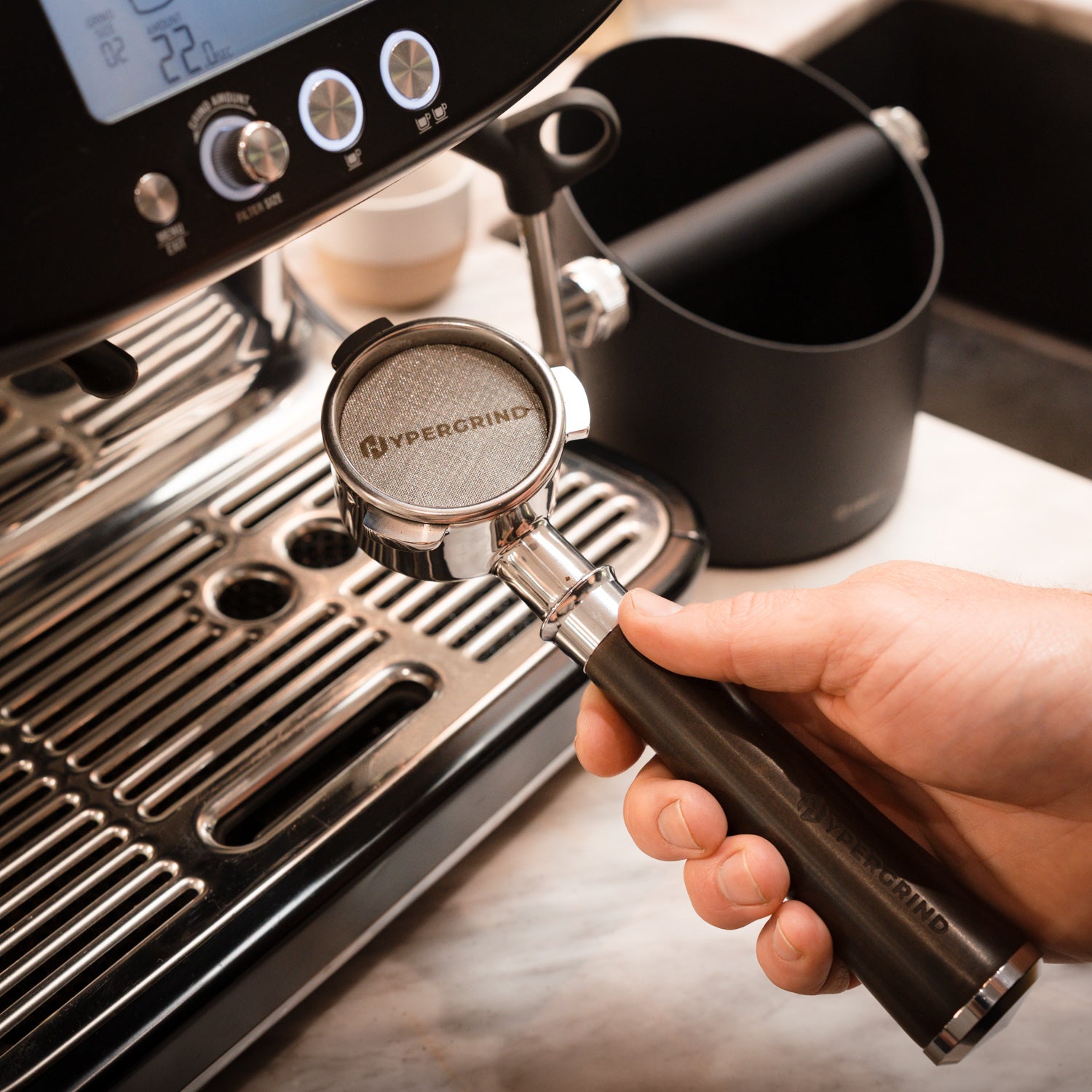 KitchenAid 58mm Bottomless Portafilter (Blackwood) – Hypergrind Coffee