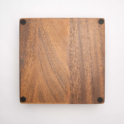 51-54mm Coffee Tamping Station & Knock Box (Walnut/Beechwood)