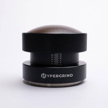 Self Levelling Palm Coffee Tamper (Black/Walnut)